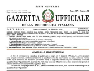 Gazzetta ufficiale n. 45 Gazzetta ufficiale n. 45 del 24 febbraio 2026